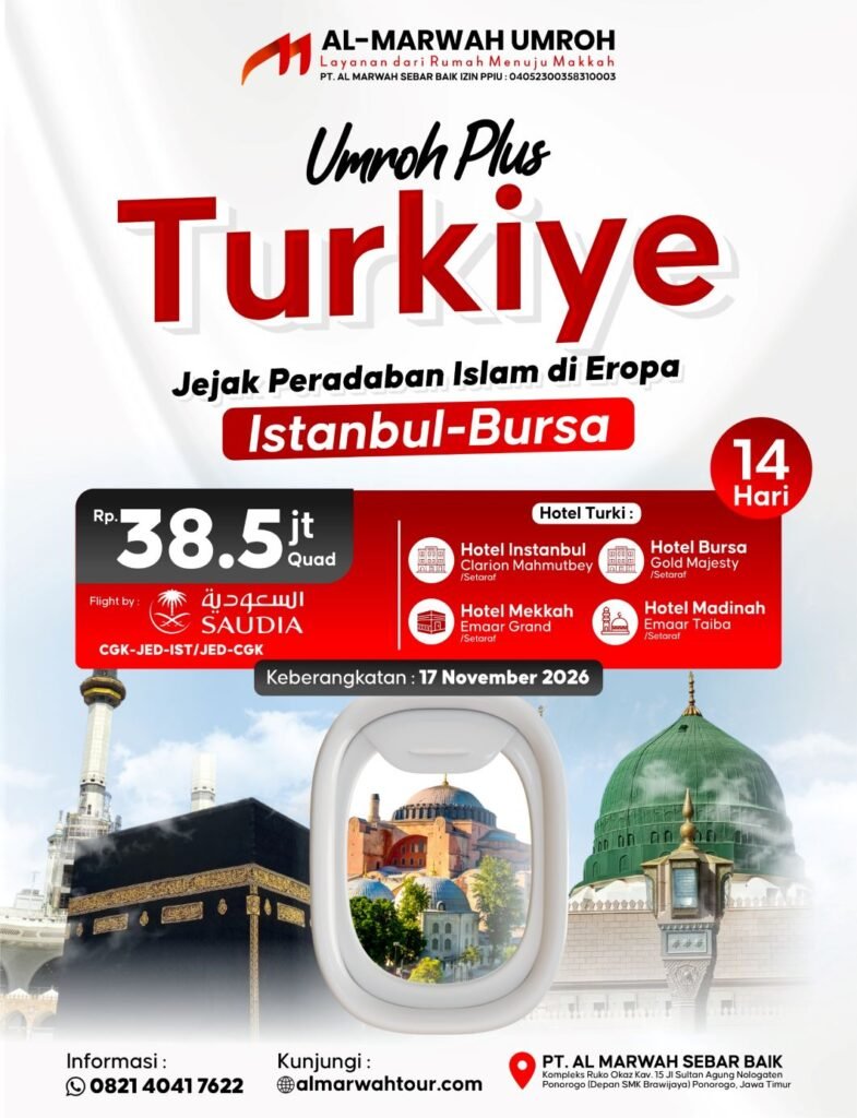 Umroh Plus Turki Pacitan