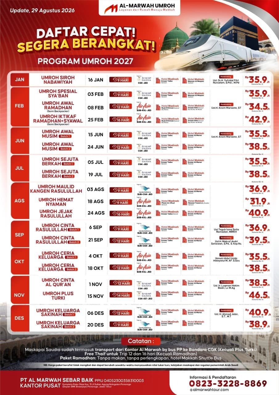 umroh ramadhan 2027